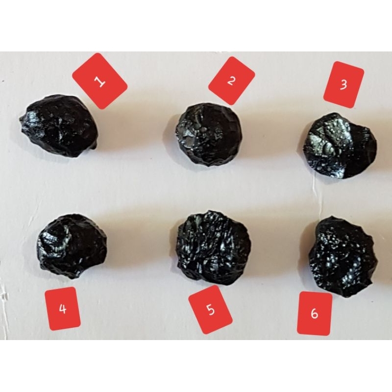 Natural Meteor Satam Batu asli Belitung Borongan 3pc