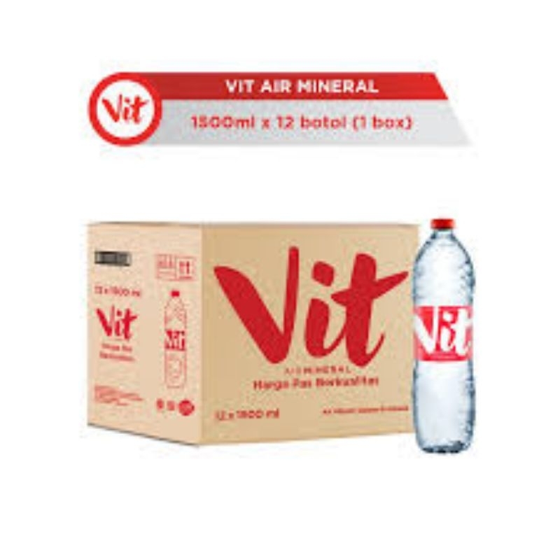 

air mineral Vit botol dus ukuran 550ml/ 1500/ cup(gelas) 220ml