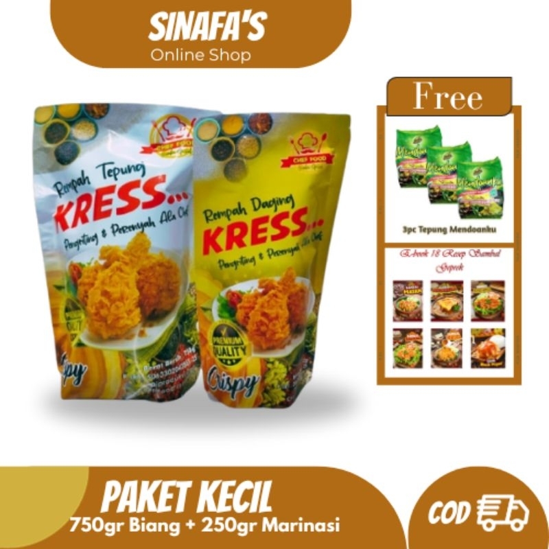 

KRESS Paket Kecil Biang Tepung dan Marinasi Fried Chicken