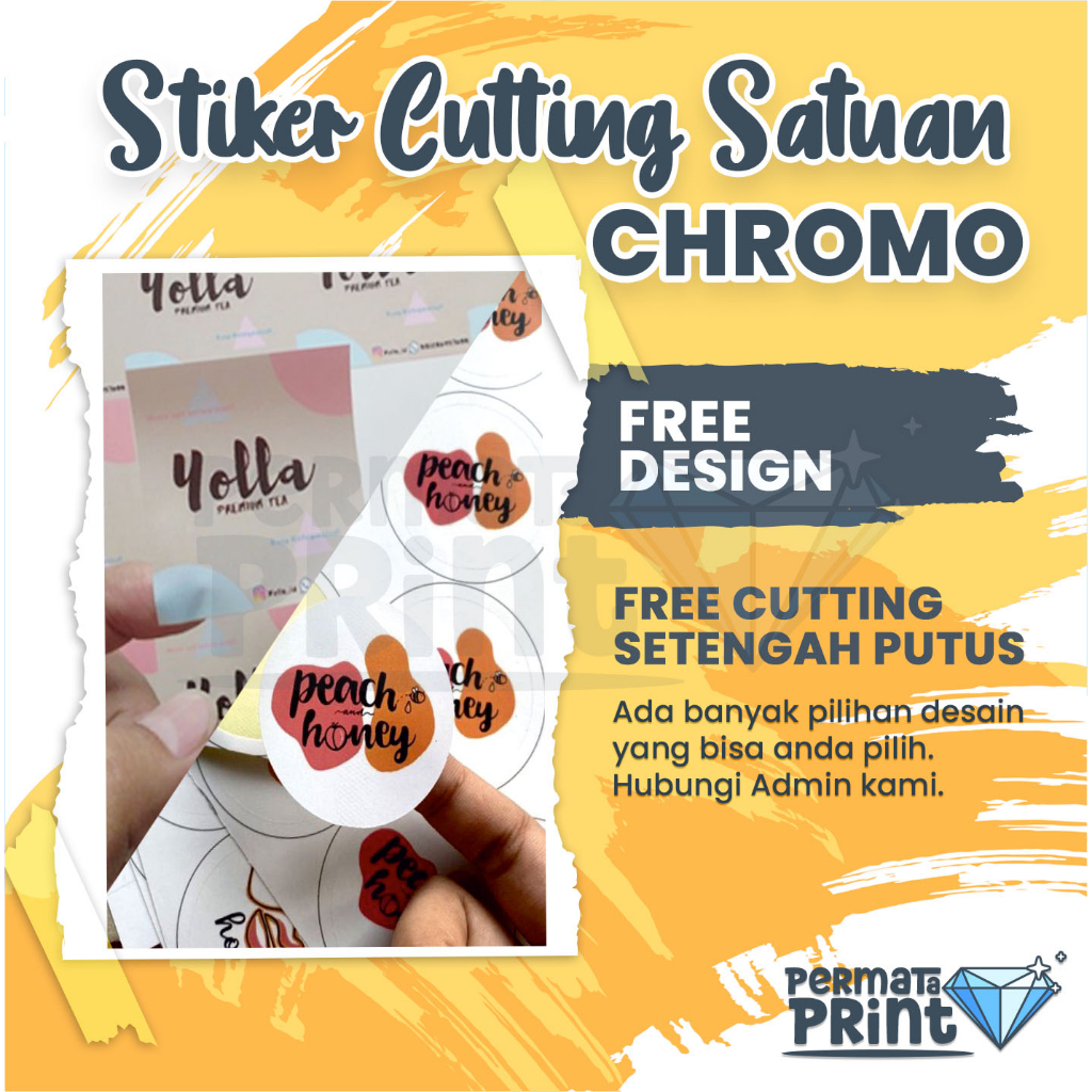 

Cetak Stiker Cromo / Label Chromo Bulat/Label Sticker ChromoNama Label Makanan Toples Kemasan Botol Minuman Custom Kromo