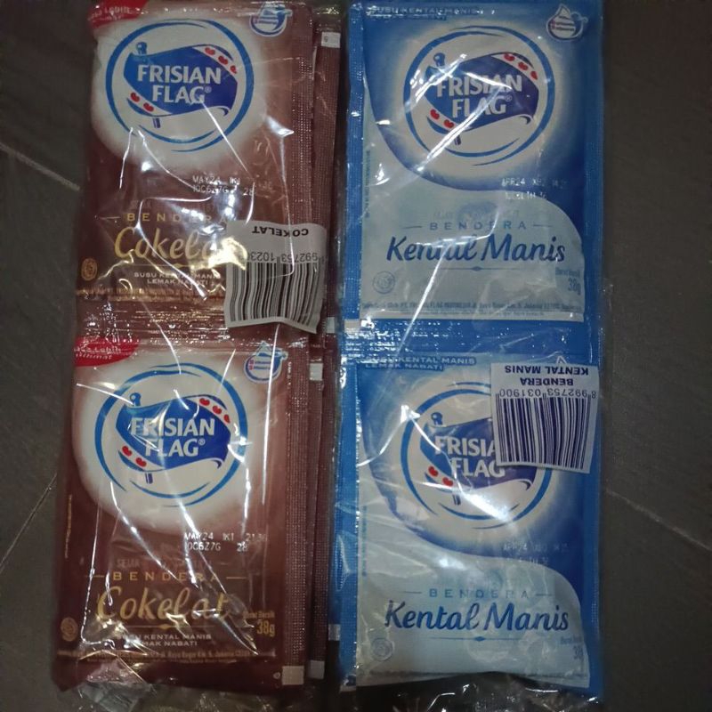 

Paket 2 Susu Frisian Flag putih & coklat