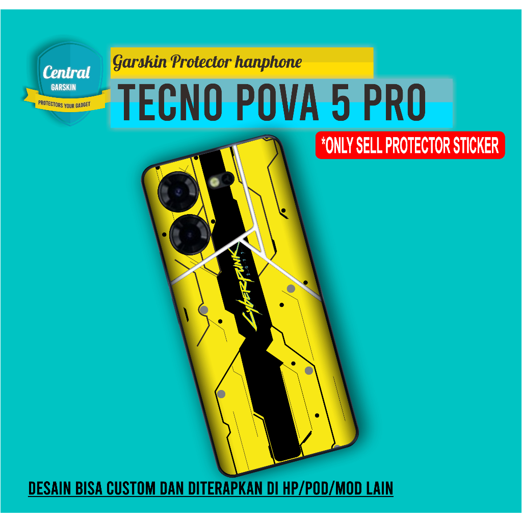 Garskin Protector Tecno Pova 5 Pro cyberpunk