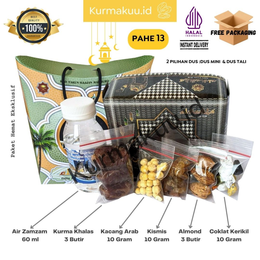 

Paket Oleh Oleh Haji dan Umroh Murah (PAHE13&14) Kacang Almond + Coklat Kerikil