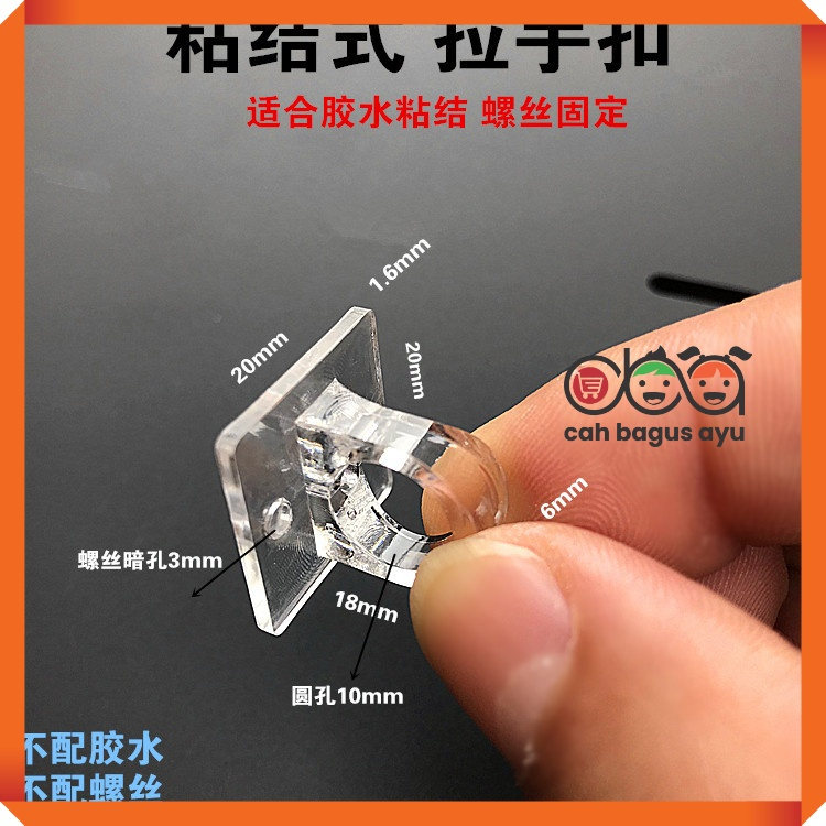 Tempat Gantung Kunci Acrylic Tarikan Laci Akrilik