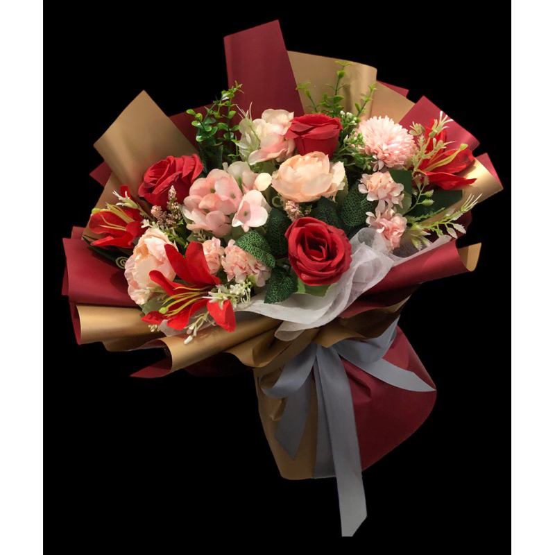 Bouquet Bunga palsu/ Bucket wisuda/Buket bunga wisuda/Bunga artificial