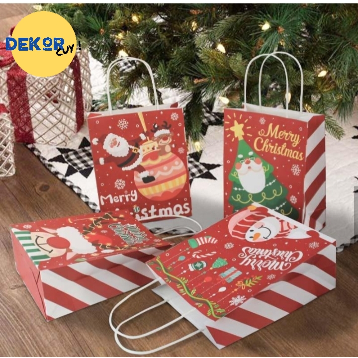 

(G6324) PAPER BAG NATAL Christmas box packaging natal tas bingkisan natal box kue natal box kado natal paper bag natal hampers natal