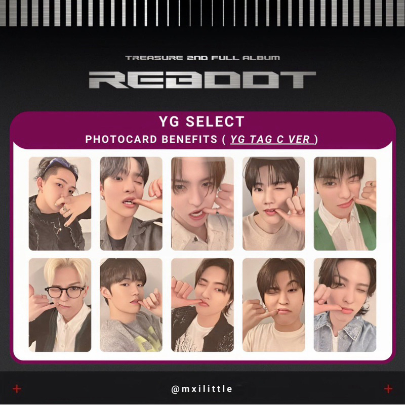 Photocard Benefit YG Select YG Tag / Barudak Well