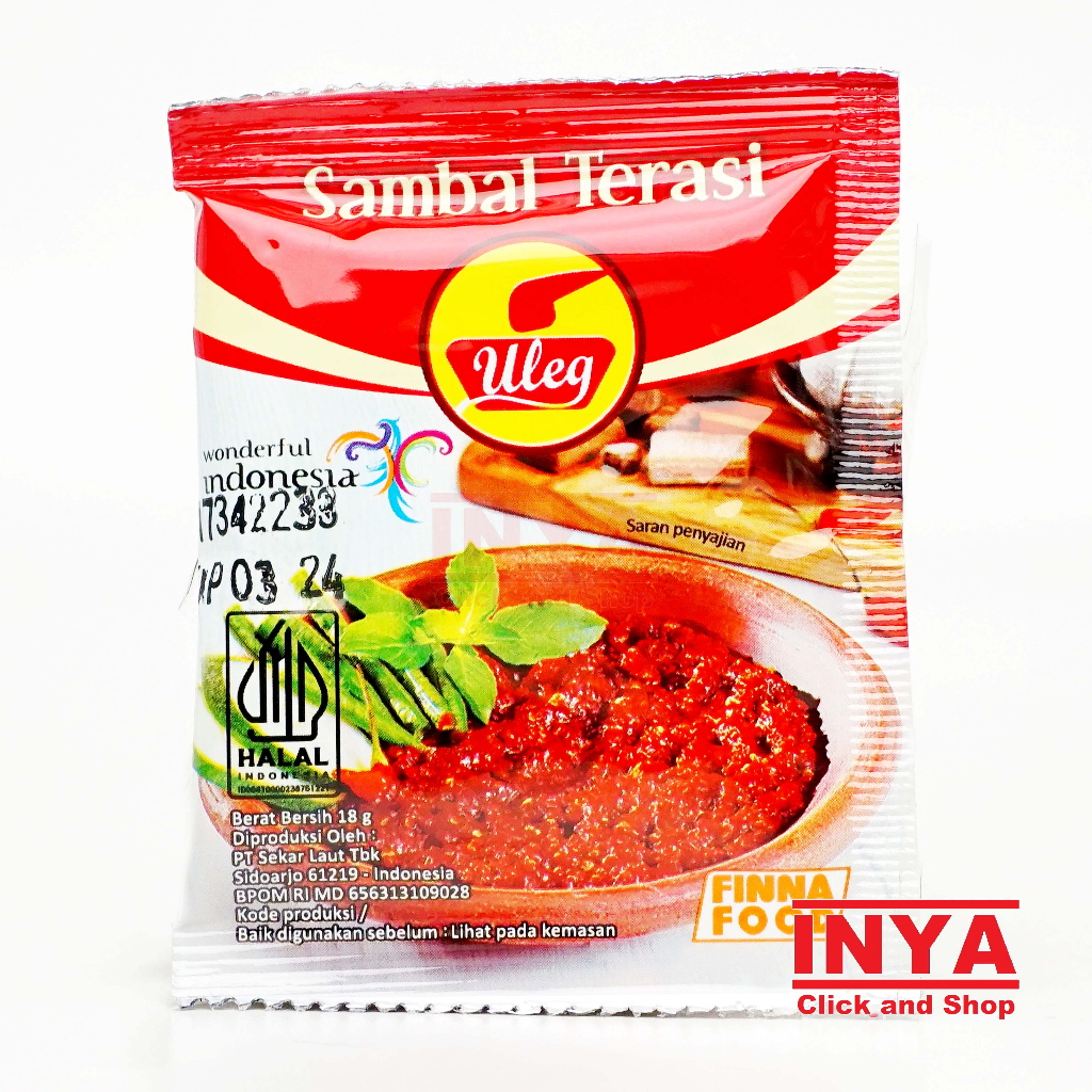 

Uleg Sambal Terasi Kemasan Sachet 18gr - Chili Sauce