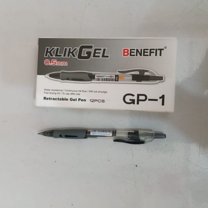 

PULPEN GEL | PULPEN KLIK GEL BENEFIT 0.5 HITAM