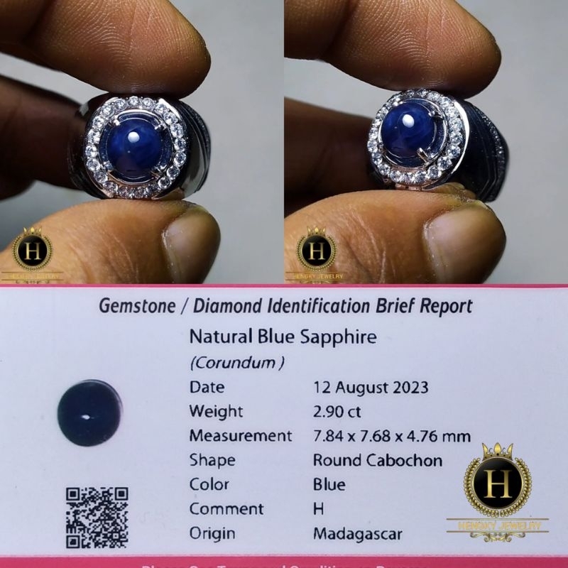 Batu Blue Sapphire Madagascar Heat Only