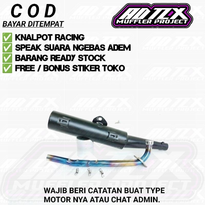 KNALPOT TSUKIGI STANDAR RACING JUPITER Z JUPITER Z1 VEGA R VEGA ZR VEGA RR JUPITER MX 135 MX KING 15