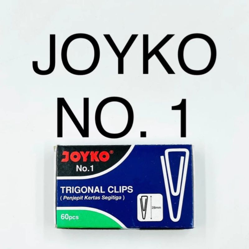 

Paper Clip Klip No.1 / Penjepit kertas Joyko No.1 (28mm)