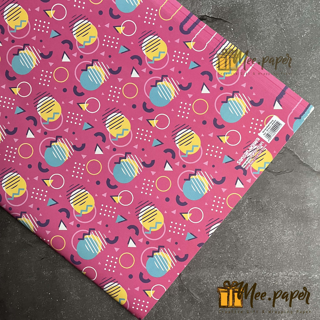 

Kertas Kado Sansan Wawa Motif Simetris Dark Pink, Bungkus / Wrapping