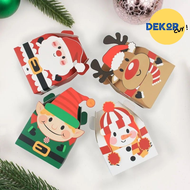 

(G6300) BOX KUE NATAL Christmas cake box cookies natal kotak kue natal tas kado natal box packaging natal