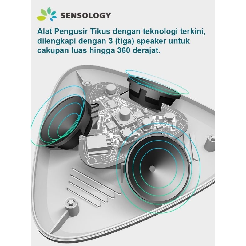 SENSOLOGY SK-300 Alat Pengusir Tikus Ultrasonic Elektrik