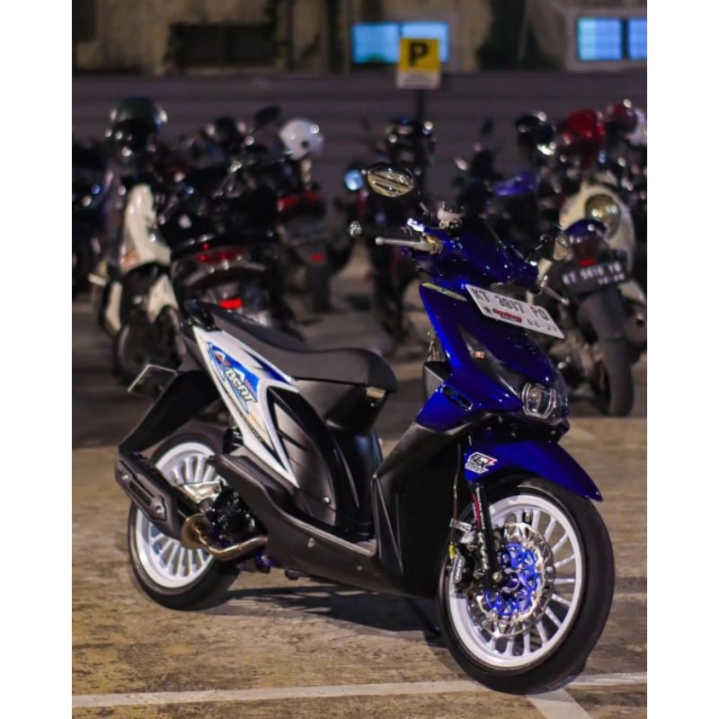 STRIPING STANDAR ORI HONDA BEAT CARBU 2012 LIS STICKER DECAL BEAT KARBU 2012