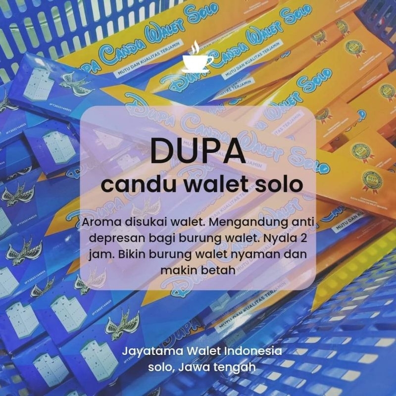 Dupa Candu Walet Solo / Dupa Pemikat Aroma Candu Walet Solo