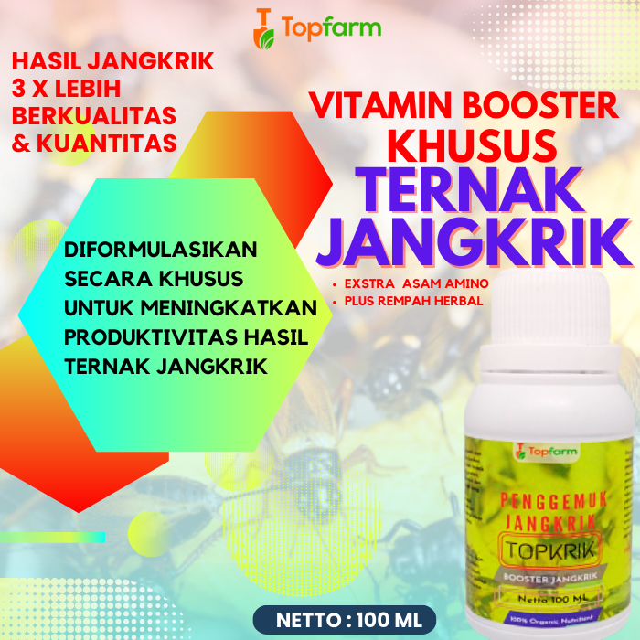 Vitamin Jangkrik Cepat Gede / Vitamin Ternak Jangkrik / Vitamin Pakan Jangkrik / Vitamin Buat Ternak