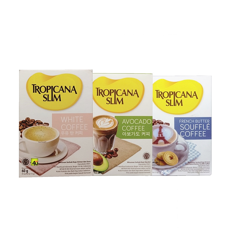 

Tropicana Slim - COFFEE Instant - Box isi 4 sachet