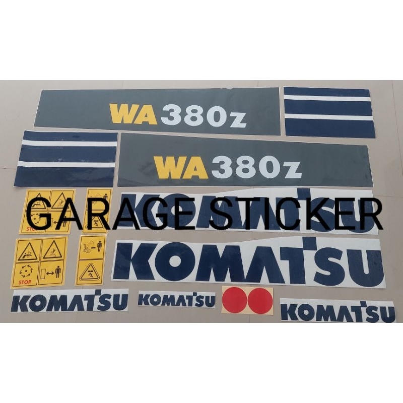 STICKER KOMATSU LOADER  WA380 Z