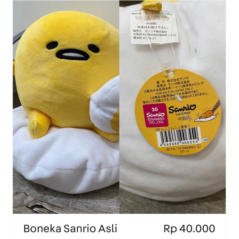 Boneka Sanrio Asli