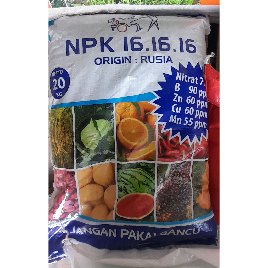 PUPUK NPK 16 16 16 PAK TANI REPACK 1Kg