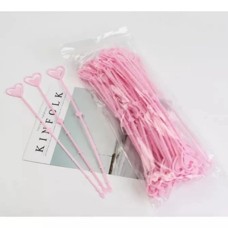 Stik Kartu Ucapan Buket Bentuk Love