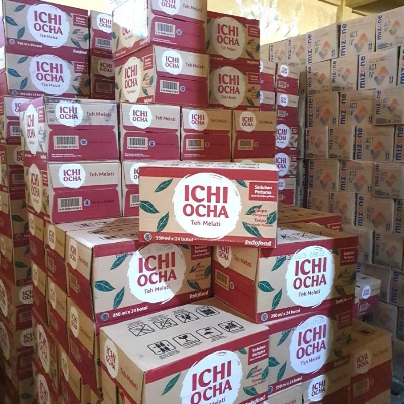 

TEH MELATI ICHI OCHA BOTOL 350ml by INDOFOOD 1 DUS isi 24 Botol