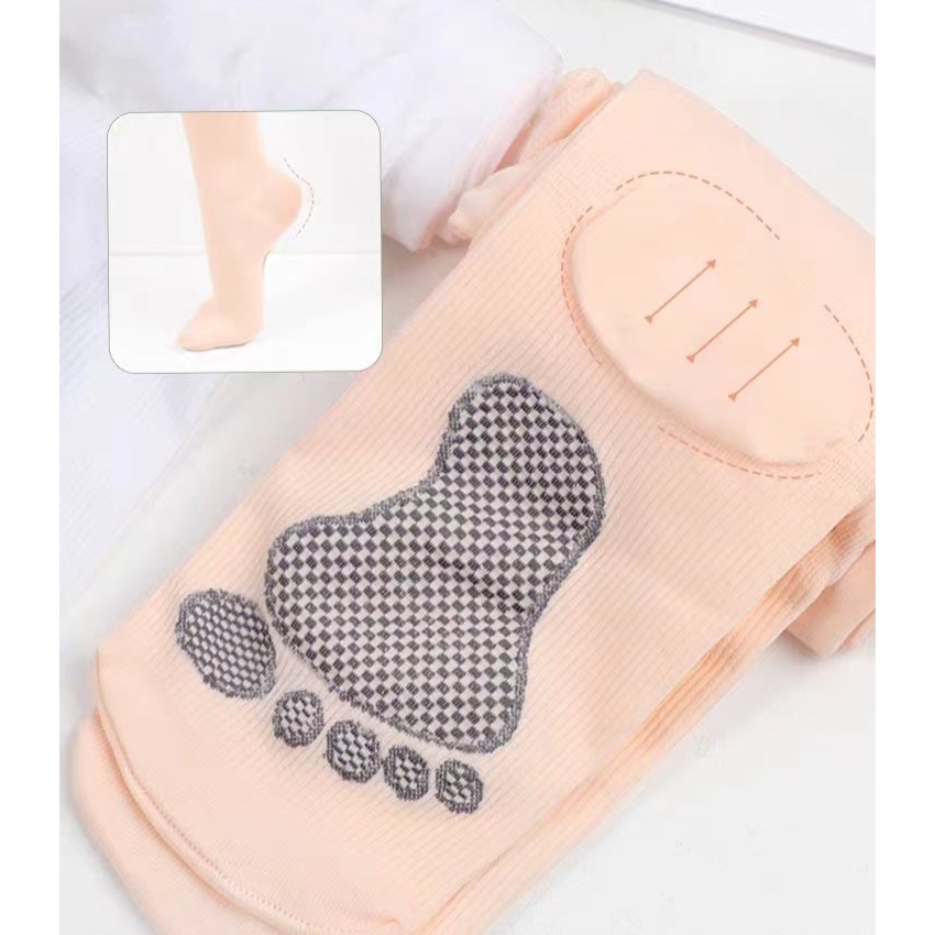 90d Stoking Anak Anti Pilling, Anti Selip, Stoking Anak Perempuan, Kaos Kaki Tari Cakar Kucing Gadis Kecil Dacing Socks