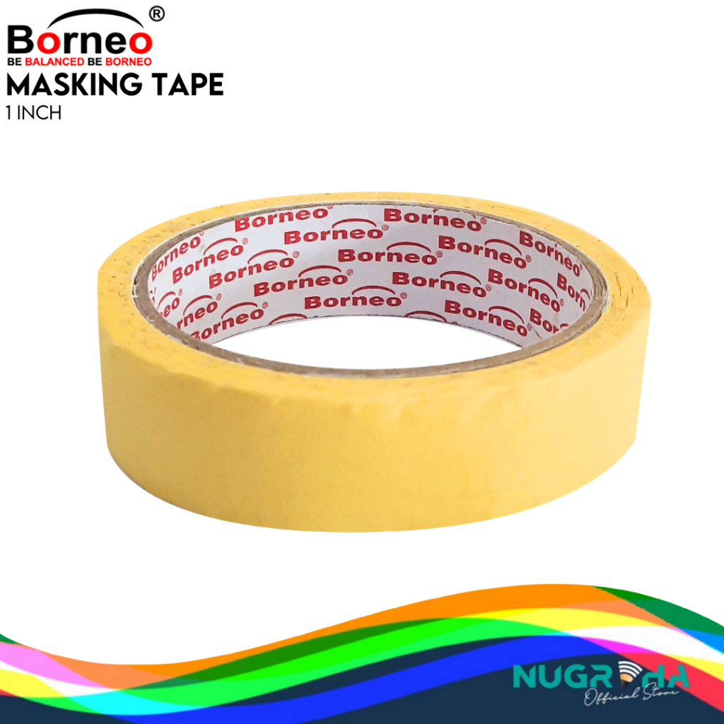 

BORNEO MASKING TAPE ISOLASI KERTAS 1 INCH 24 MM