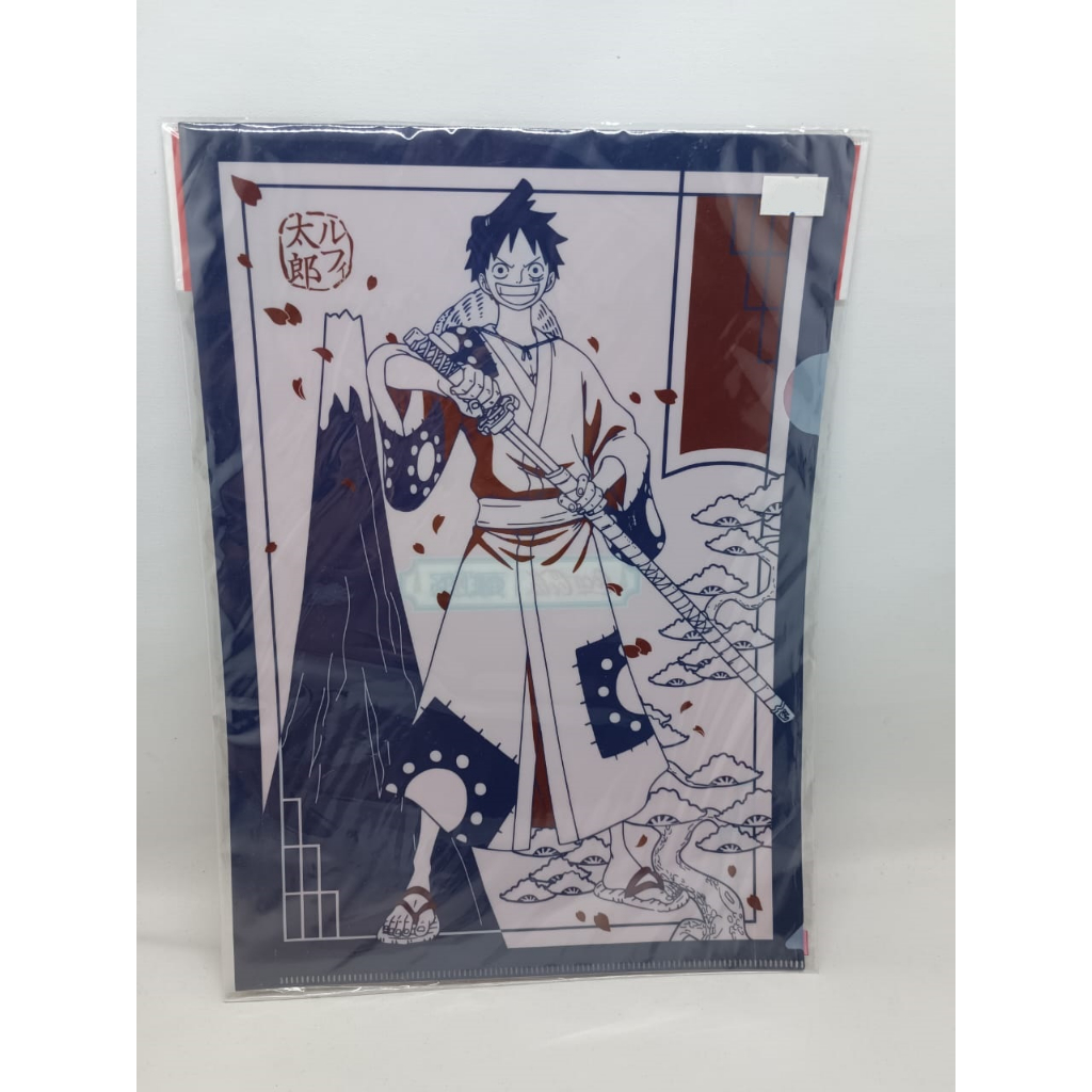 

One Piece Clear A4 File Monkey D Luffy Wano Ichiban Kuji Bandai Namco