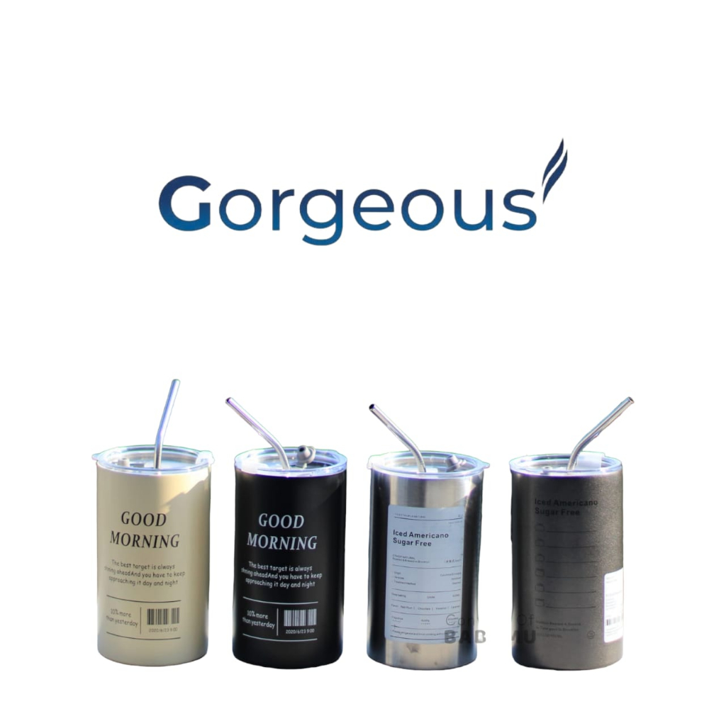 tersedia gorgeous tumbler cangkir kopi stainless steel 600ml sedotan stainless tumbler coffee cup