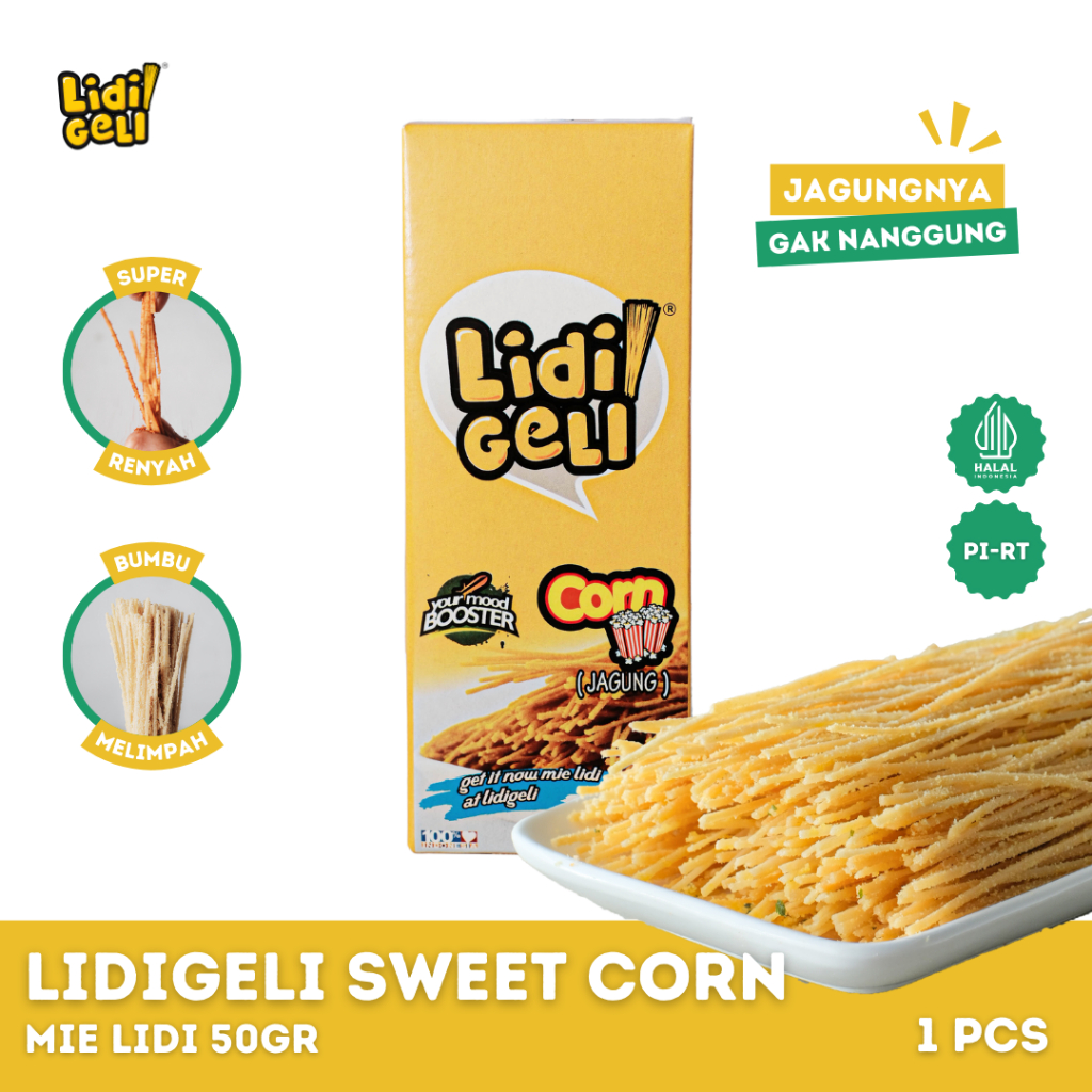 

Lidi Geli - Mie Lidi Rasa Sweetcorn 50gr