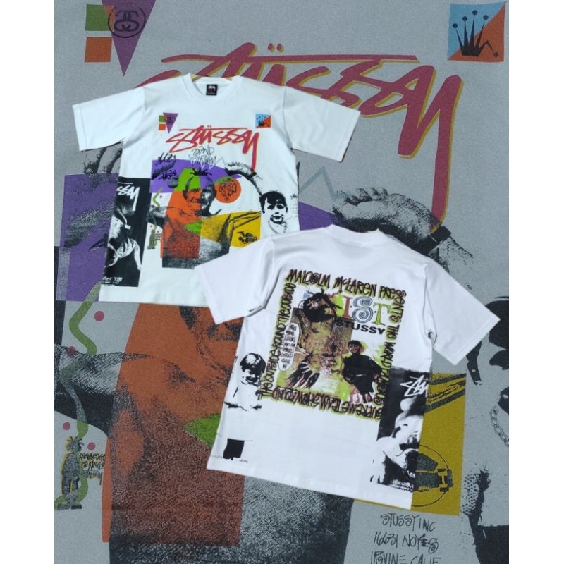 VINTAGE STUSSY KNOWLEDGE IS KING TSHIRT MC LAREN