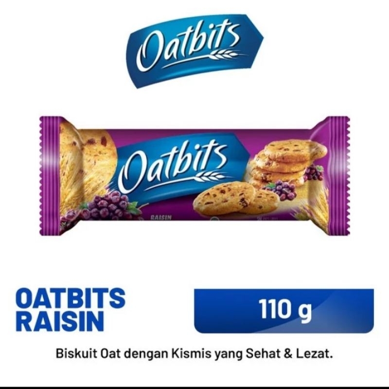 

OATBITS BISKUIT OAT CHOCO BANANA 110GR/OAT RAISIN KISMIS/BISKUIT SEHAT/BISKUIT ENAK