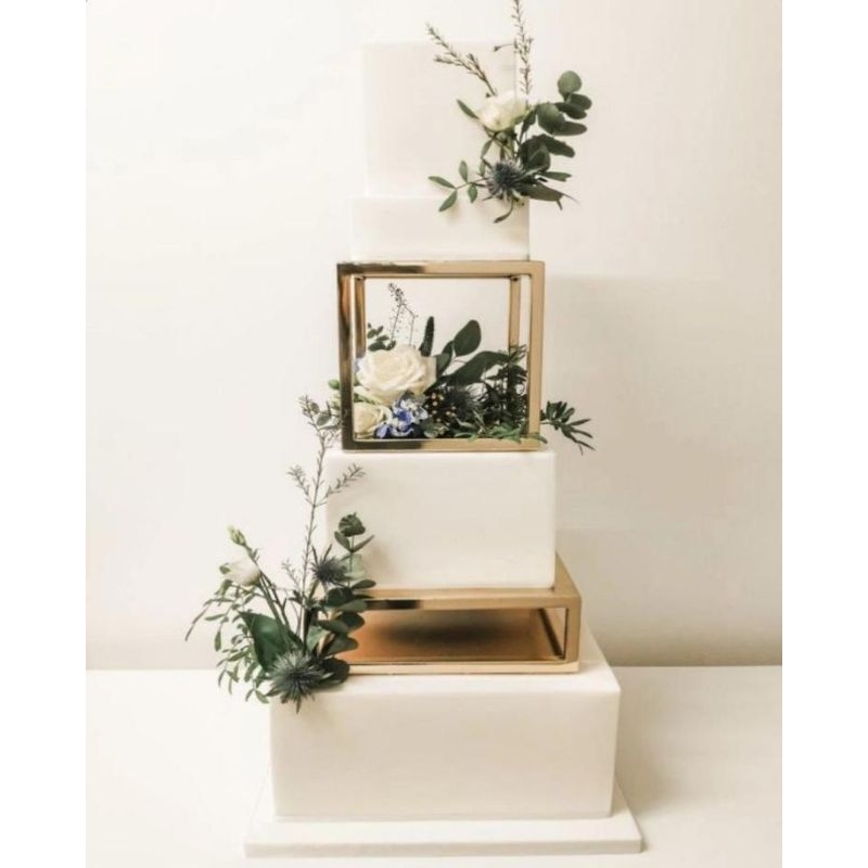 Square Cake Stand 2 pcs / Cake Stand