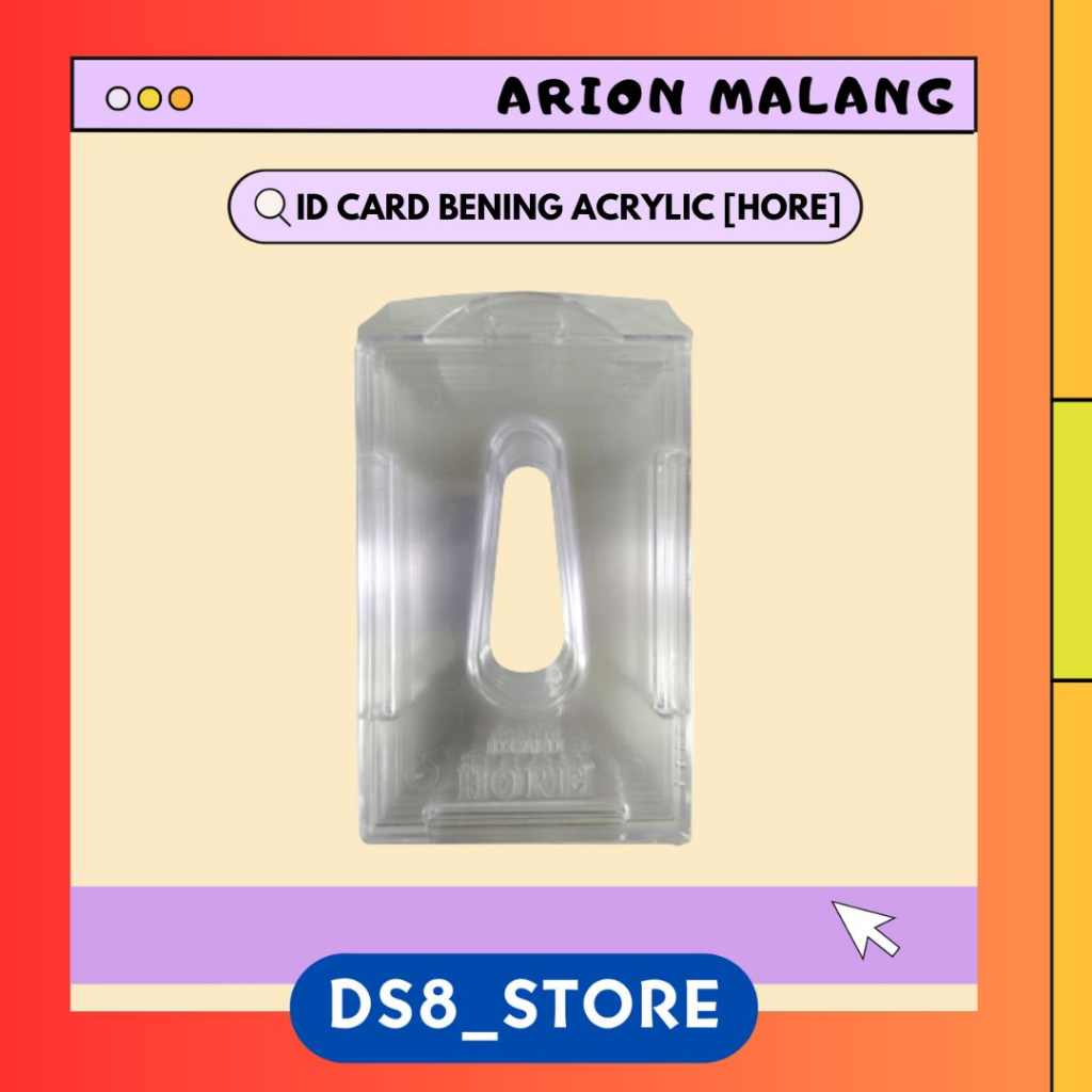 

Frame Casing ID CARD Akrilik ABS Transparant dan Warna [ISI 10 PCS] HORE