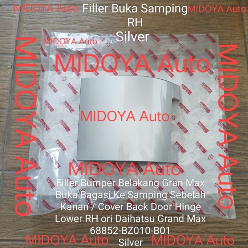 Filler Bumper Belakang Gran Max Buka Bagasi Samping Kanan RH 68852-BZ010-B01 ori Silver