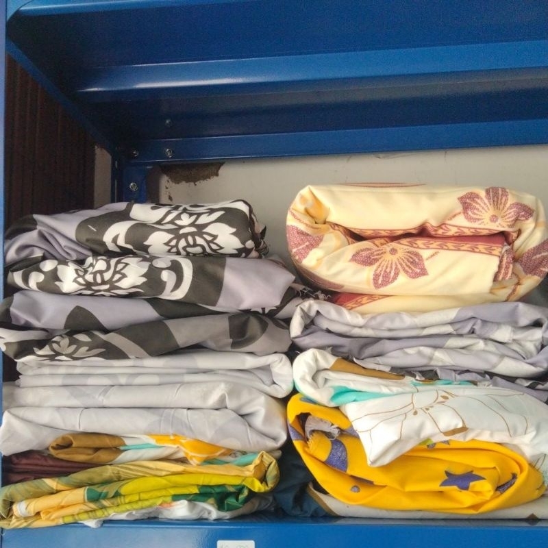 kain polymicro rijek B roll kiloan bagus