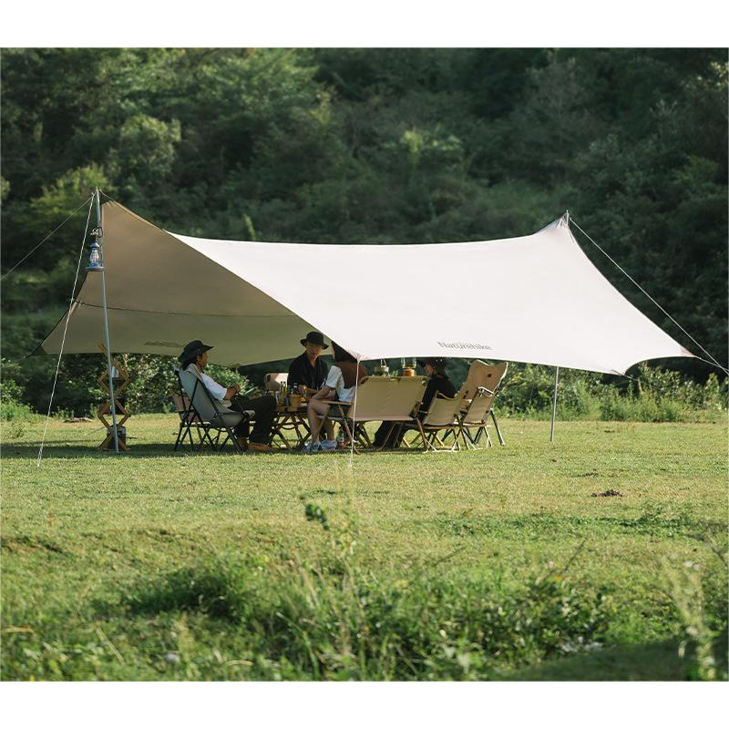 DENNOS TE-05 Flysheet Camping kanopi tenda Anti UV Outdoor Portable 150D Oxford Coated Silver Cloth 