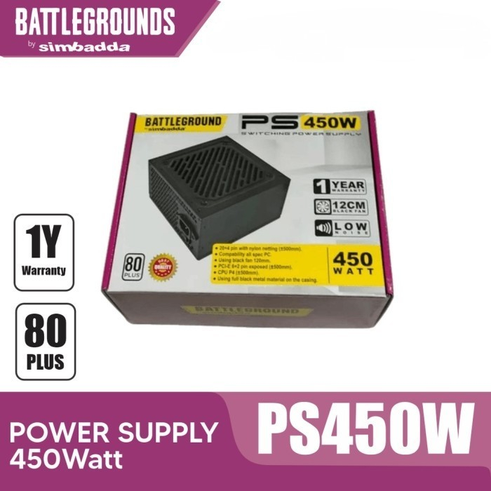 Power Supply Simbadda 450watt Buat Pc/PSU Simbada 450w