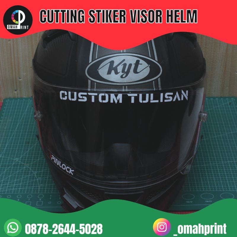 Custom Cutting Stiker Visor Helm