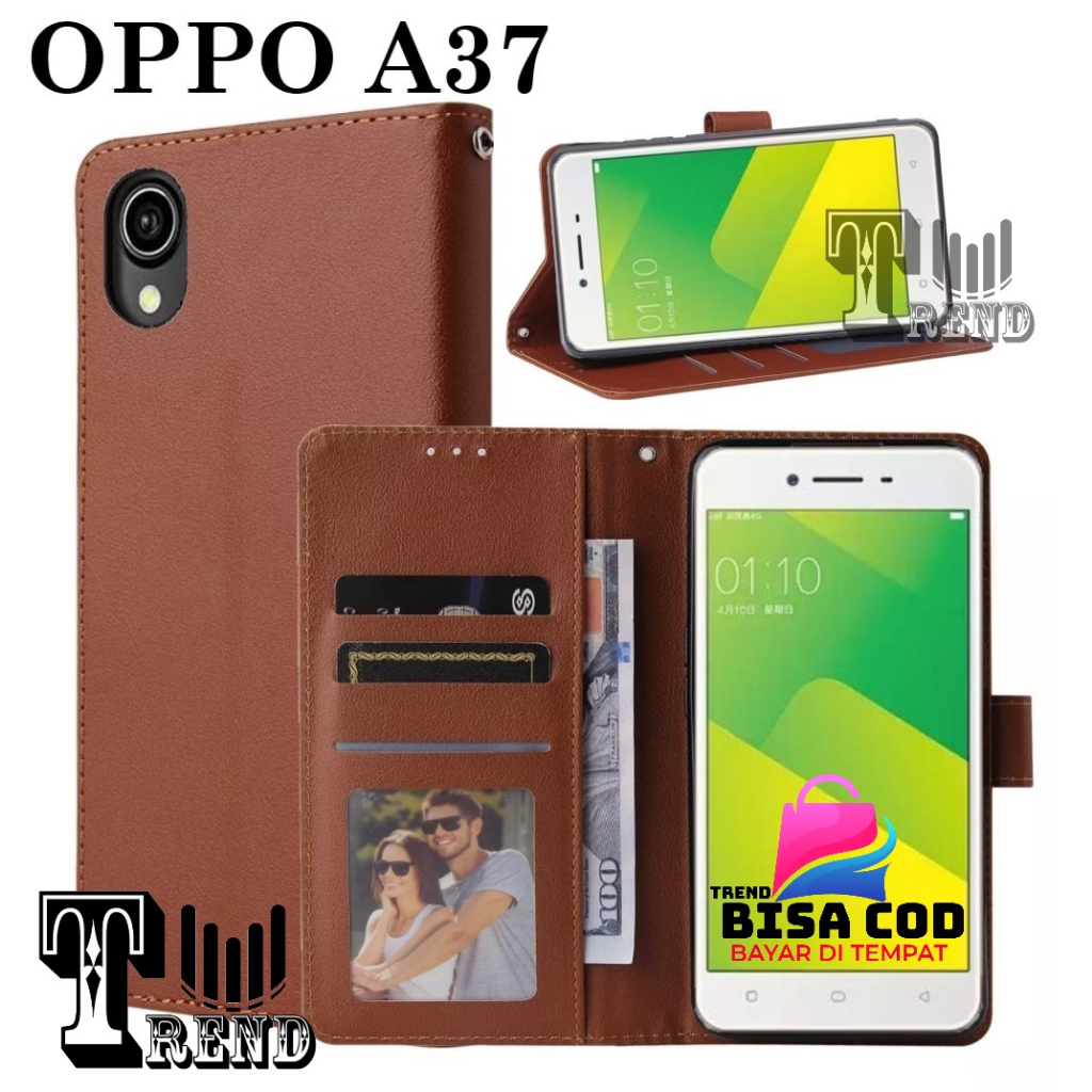 FLIP COVER OPPO A37 LEATHER CASE FLIP OPPO A37