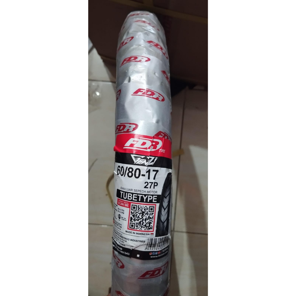 Ban Luar Motor FDR 60/80 RING 17 GENZI TUBE TYPE 60 / 80