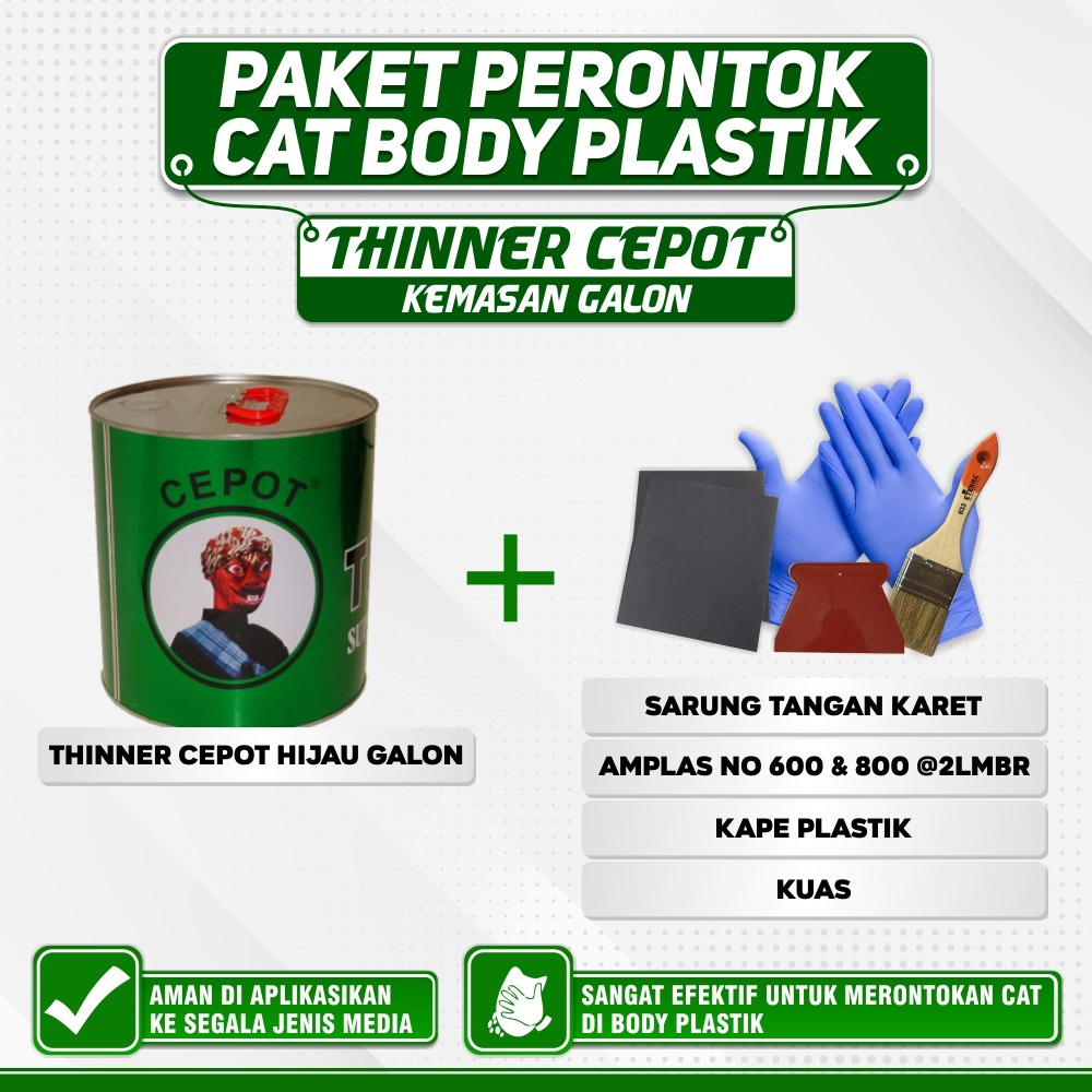 Paket Perontok Cat Thinner Cepot Galon / Thinner