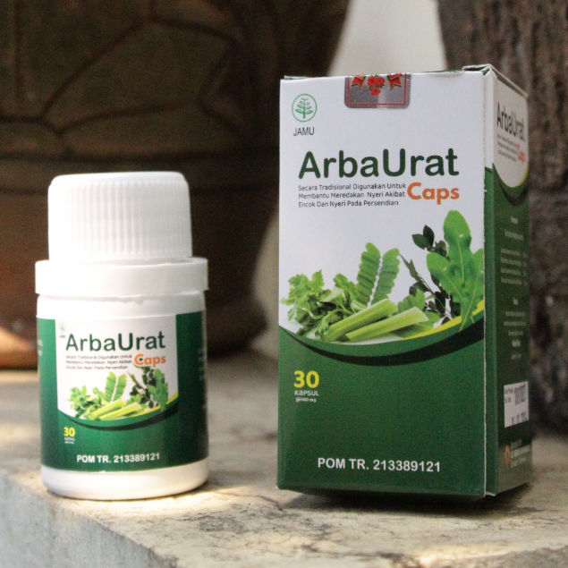 ArbaUrat Herbal (Silver) 1 Caps - Obat Herbal Asam Urat / Pereda Nyeri Sendi dan Rematik - BPOM
