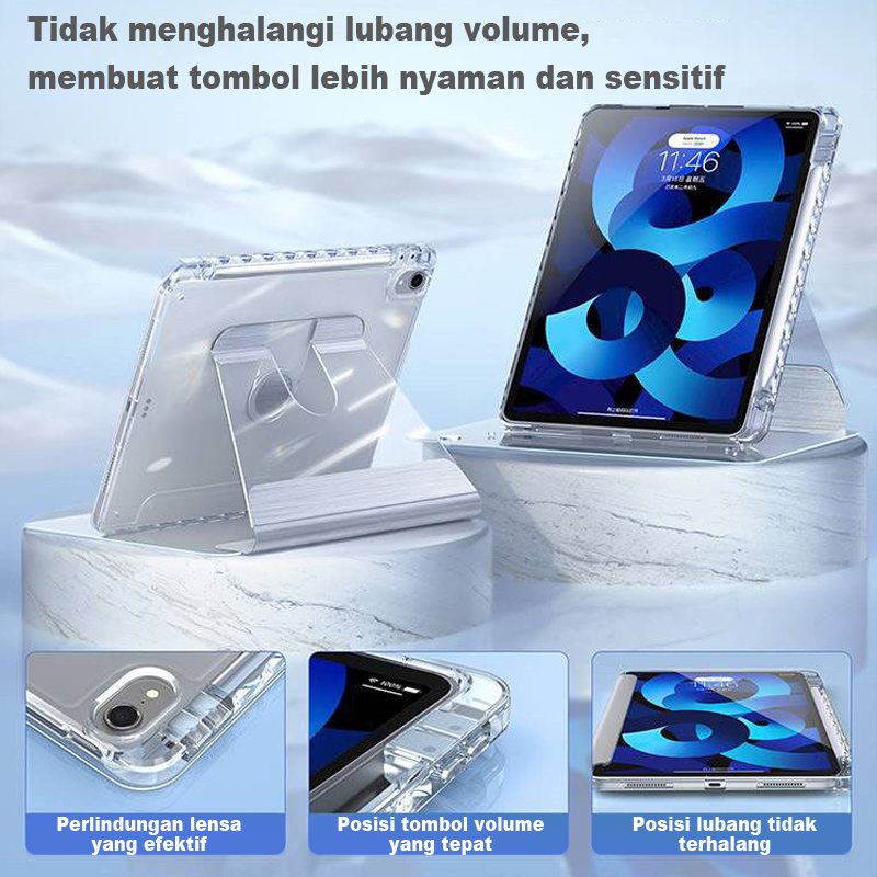 Naysila Naymila Goojodoq Acrylic Fully Transparent Casing Ipad For Ipad Air 4 Air 5 Case For Ipad