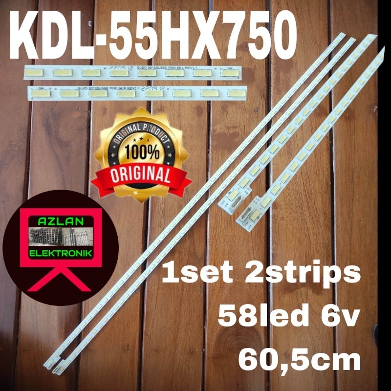 BACKLIGHT LED TV SONY 55" KDL 55HX750 58LED 6V 60,5cm
