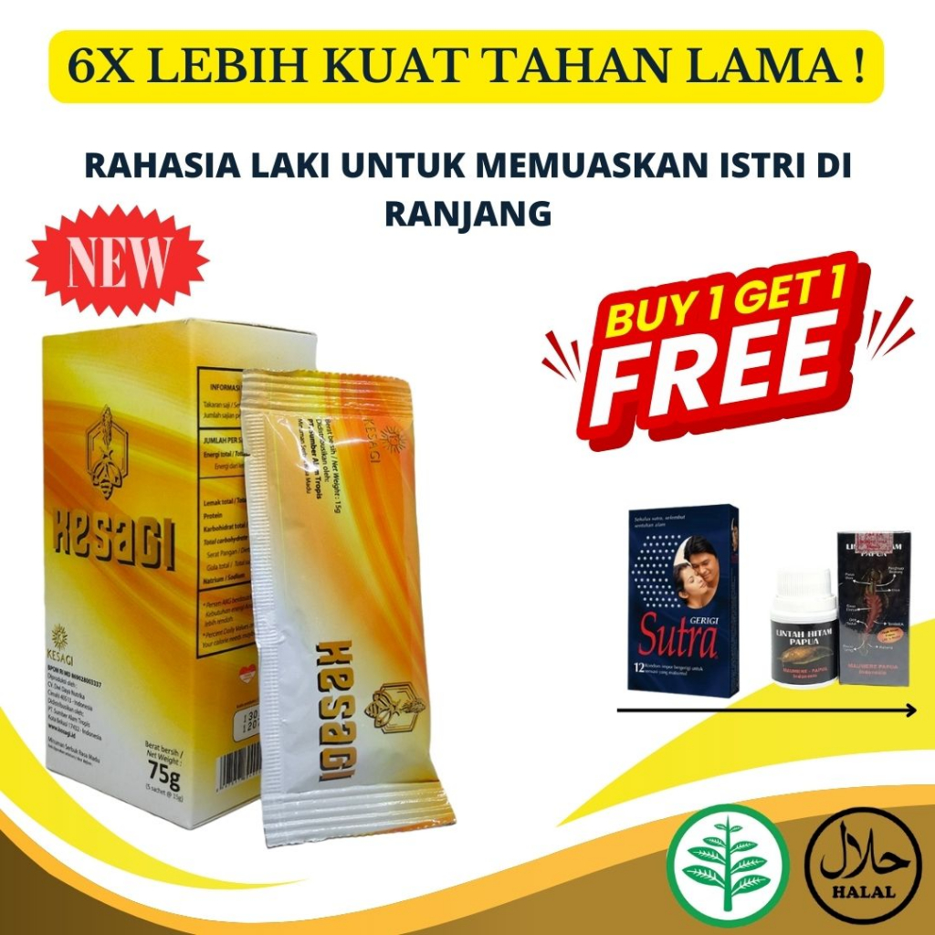 

KESAGI KOSAGI ASLI ORIGINAL SUPLEMEN MADU HERBAL KHUSUS PRIA DEWASA 1 BOX