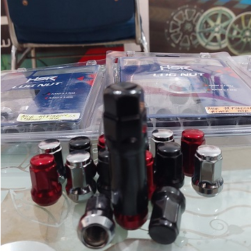 Mur roda variasi-Baut Roda HSR drat 1,5mm  cocok untuk velg lubang kecil (mur seneka L